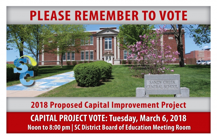 Eligible voters can cast their ballot on the proposed Capital Improvement Project at the SC District Office Boardroom.