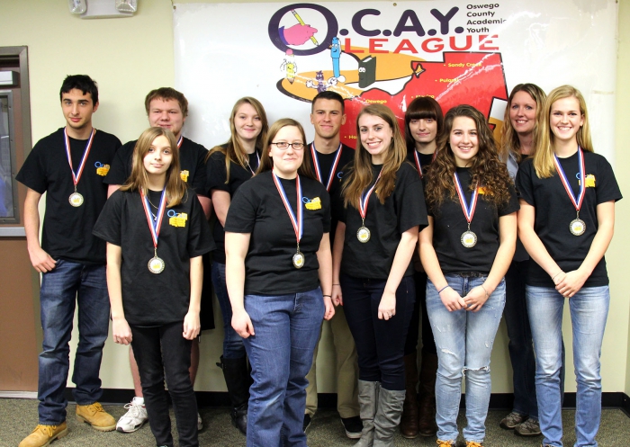 Taking the gold medal, first place finishers in the competition was the team from Sandy Creek High School. Team members included: Lexi Goodnough, Jay Ivison, Maggie King, Dylan Bryant, Anita Glenister, Tomasso Galbiati, Rosie Morgan, Dallas Blair, Addie Comins, and Sarah McDougal. The team is coached by Caitlin White.
