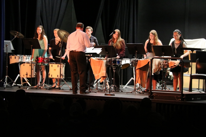 Percussion Ensemble performed two movements to start the Spring Concert at Sandy Creek.