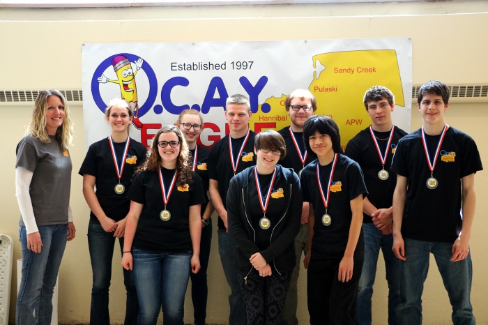 Sandy Creek Central School District OCAY League students earn second place at the last competition of the year, which centered around the theme of leaving a legacy.