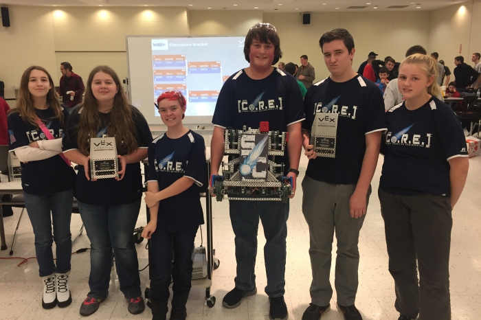 M Bot Team with Tournament Champion and Skills Awards at Liverpool 12/9/17