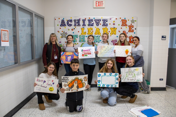 Sandy Creek Middle School Students Make Placemats for Local Seniors cover photo