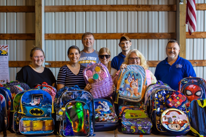 The annual Stuff-a-Bus event was held for the Sandy Creek School District, providing students with backpacks and school supplies so they can start the school year prepared and ready to learn.