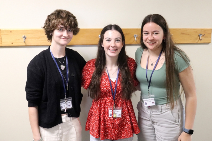 SCCS students who earned the NYSSB, from left to right: Sophie Harris, Breanne Smith and Madison Darling. 