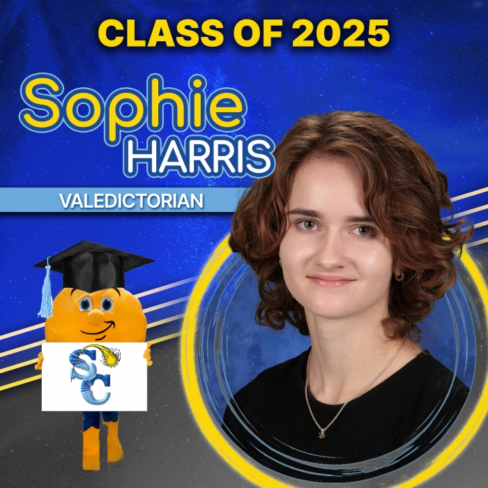 Class of 2025 Valedictorian Sophie Harris. 