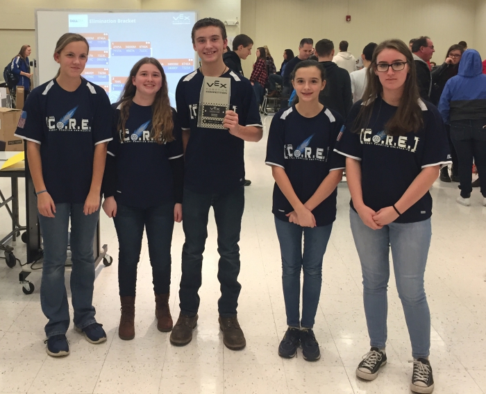 Y Bot Team with Design Award at Liverpool 12/9/17